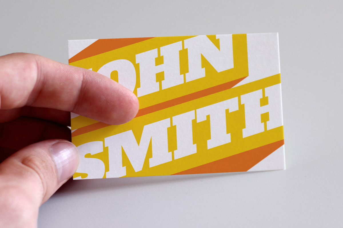 Graphic Ribbon Business Cards, a Business Card Template by Yes! Creative (Photo 4 of 5)
