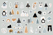 Scandinavian Christmas elements, an Animal Illustration by Letto studio (Thumbnail 2 of 8)