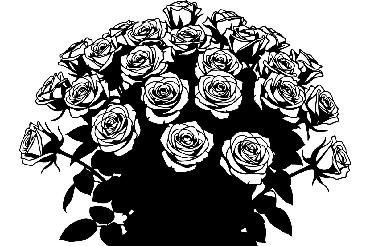 Floral Bouquet Silhouette, an Object Graphic by Creativeshirt (Photo 20 of 20)