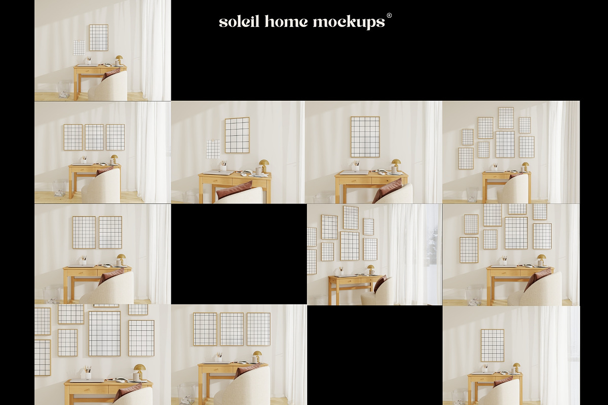 NEVA | Cozy Office Frame Mockup Set, a Household Mockup by SoleilHomeMockups (Photo 11 of 11)