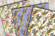 Cute Koalas. Seamless  patterns, a Pattern Graphic by MitrushovaArt (Thumbnail 4 of 10)