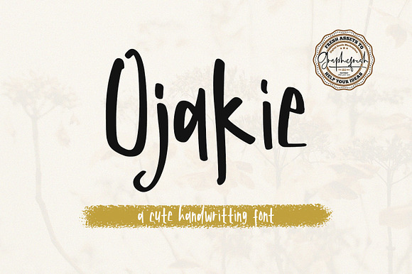 Ojakie - Cute Display Font preview 8
