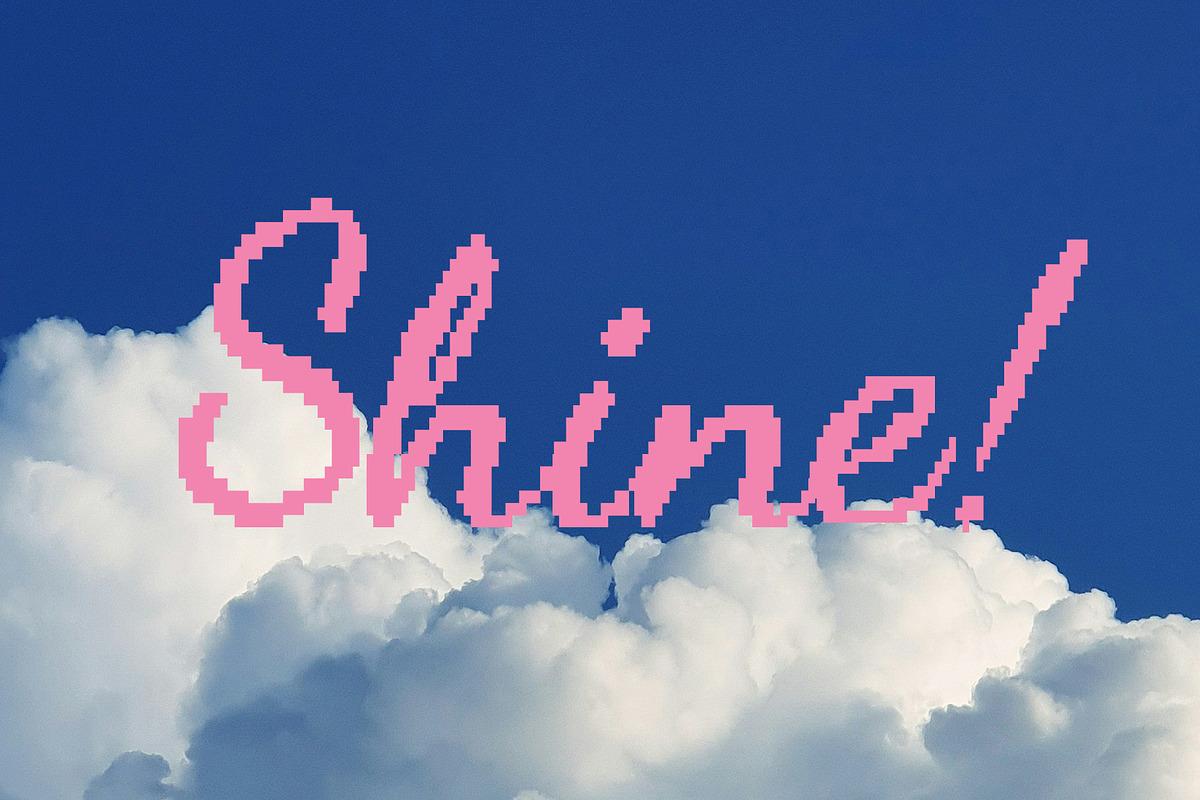 Dreamer Culture is a pixel script, a Script Font by BilberryCreates (Photo 4 of 11)