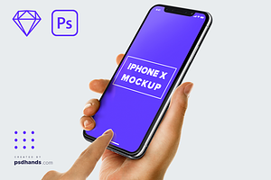 iPhone in Hand mockup Multi Device 4