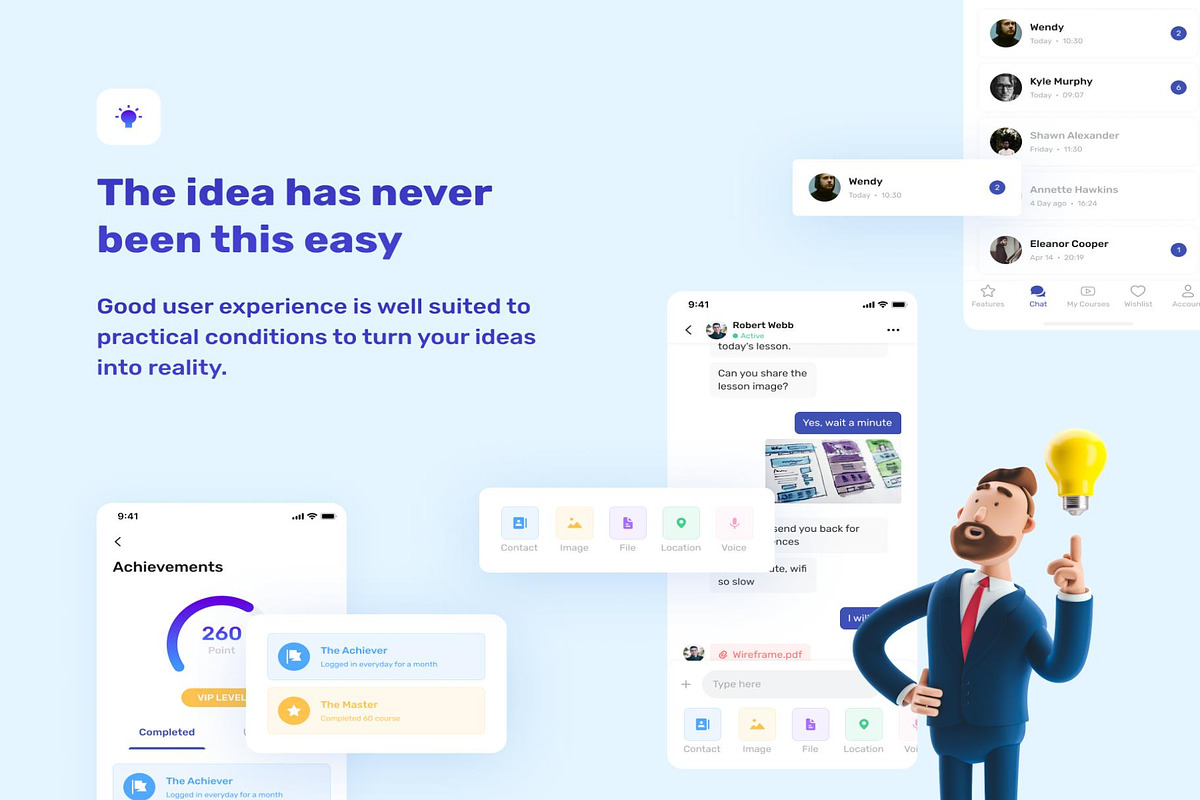 izzi - Online Learning App UI Kit, an UI Kit Template by Lumina_ui_ux202 (Photo 4 of 6)