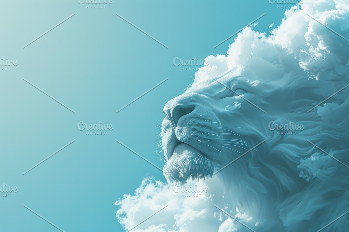90 Clouds animals against a blue sky, an Animal Illustration by Handmadefont (Photo 30 of 64)