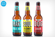 Beer bottle mockup, a Packaging Mockup by Itsmesimon (Thumbnail 4 of 6)