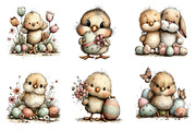 Whimsical Easter Chick Clipart, an Illustration by Dream Creation (Thumbnail 6 of 6)