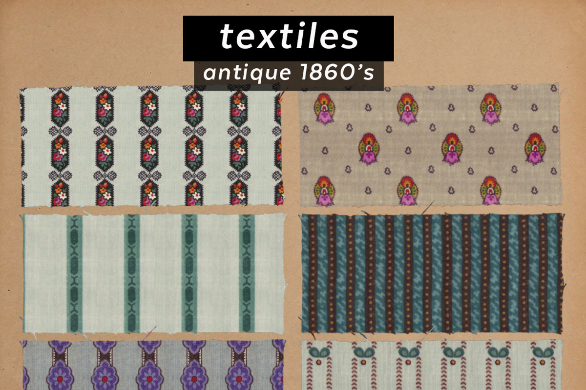 Antique Samplebook Textile Patterns, a Pattern Graphic by ISEEYOUPATTERN (Photo 2 of 5)