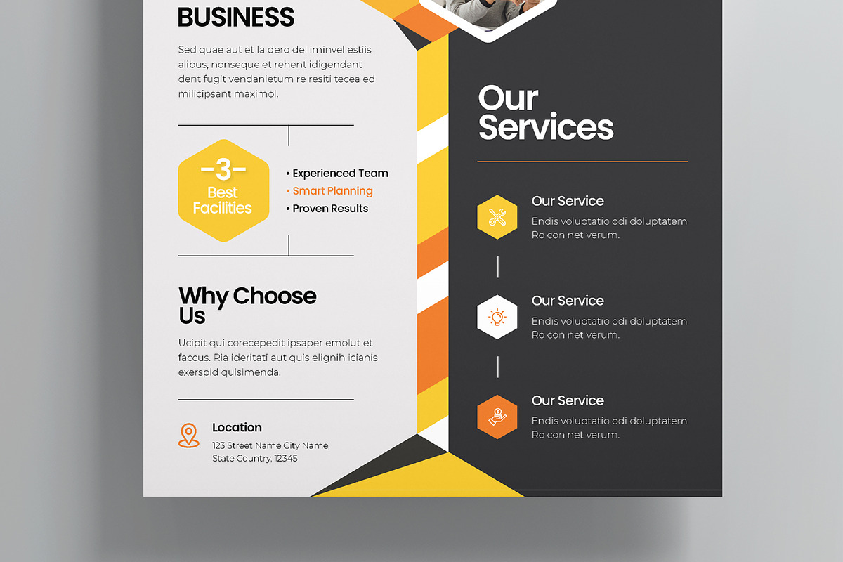 Corporate Business Flyer Template, a Flyer Template by MightyDesign (Photo 3 of 8)