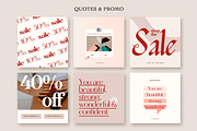 Feminine Instagram Templates, a Social Media Template by Kseniia_Design (Thumbnail 9 of 12)
