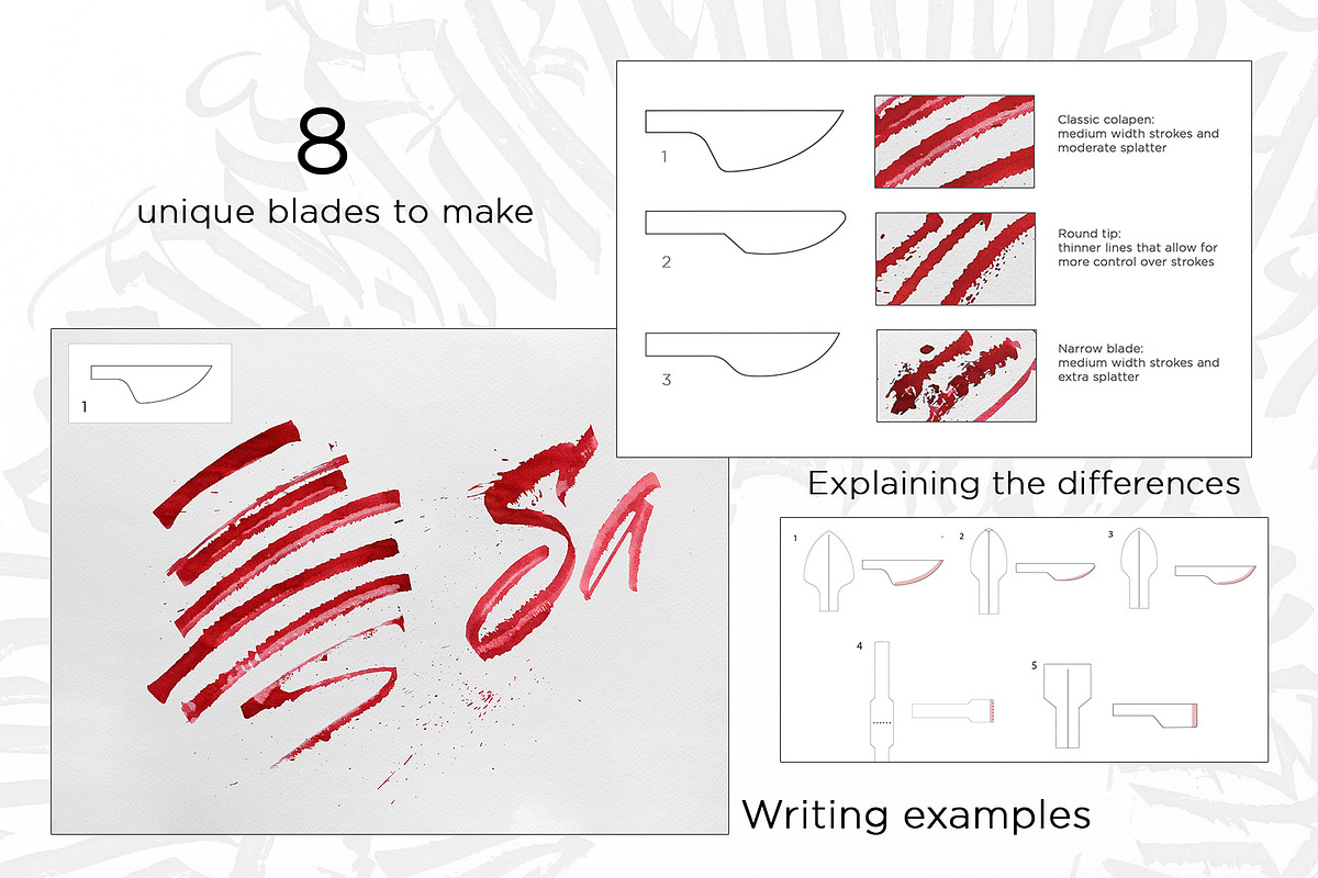 Cola Pen How to Make Tutorial, a Stationery Template by ZenLettering (Photo 4 of 6)