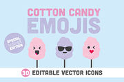 Cotton Candy Emojis, an Emoji Icon by Kanga & Moose (Thumbnail 1 of 6)
