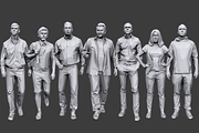 Lowpoly People Casual Pack Volume 8, a Characters & Person 3D Model by Kanistra Studio (Thumbnail 2 of 9)