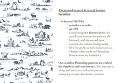 Utah Seamless Toile Pattern Set, a Background Graphic by Hughes Studio (Thumbnail 5 of 8)