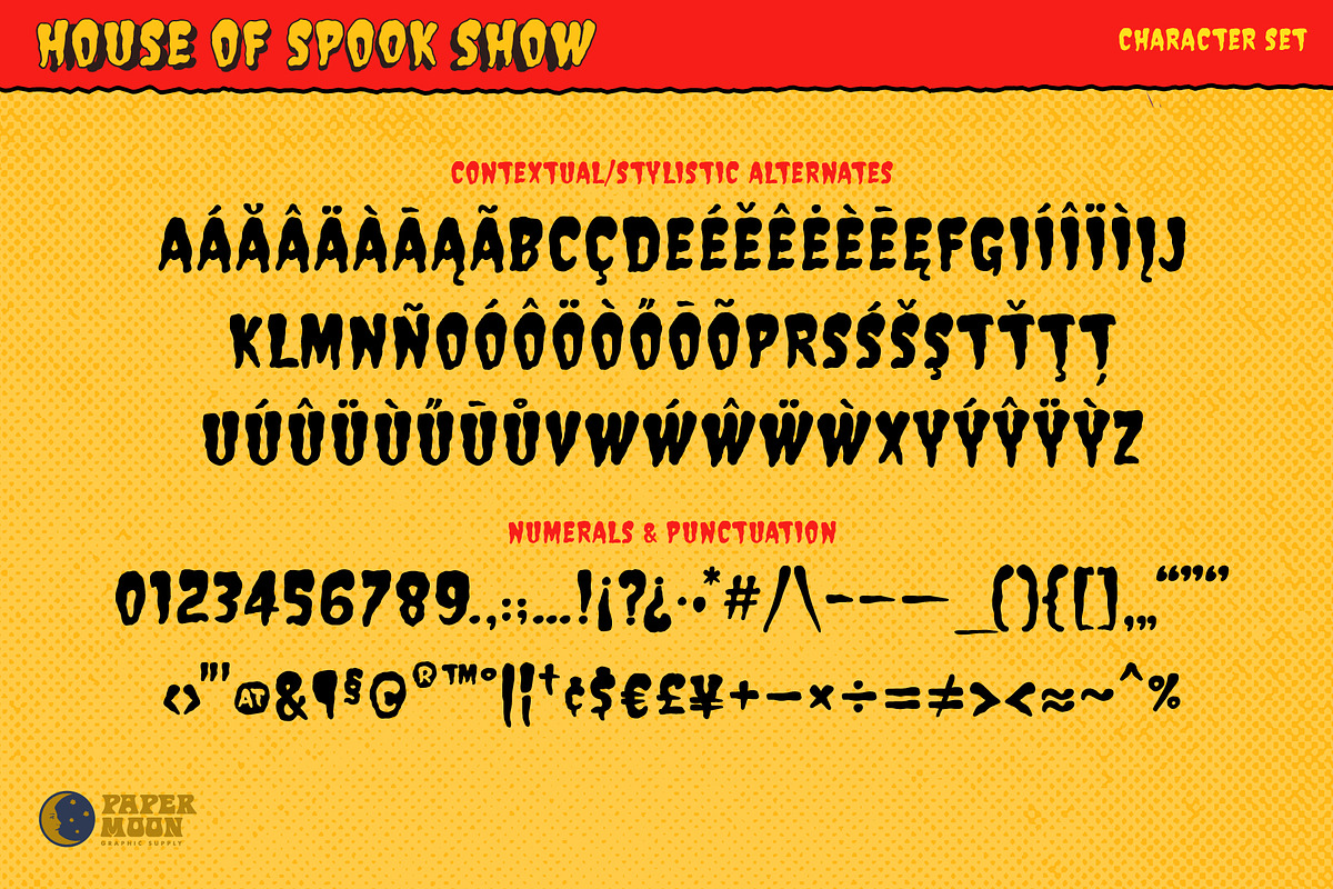 House of Spook Show Collection, a Handwritten Font by Paper Moon Graphic Supply (Photo 8 of 24)