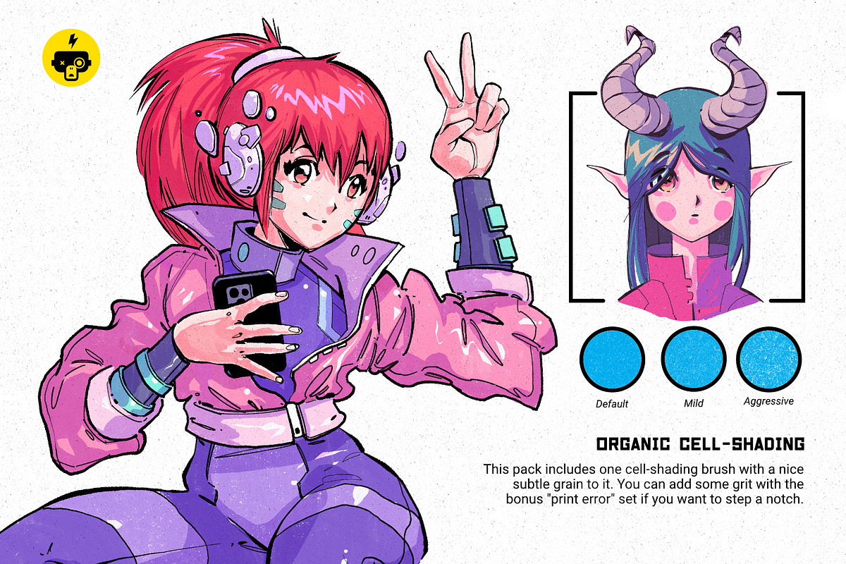 Mangaka Procreate Illustration Kit, a Brush Add-On by Frankentoon Store (Photo 8 of 9)