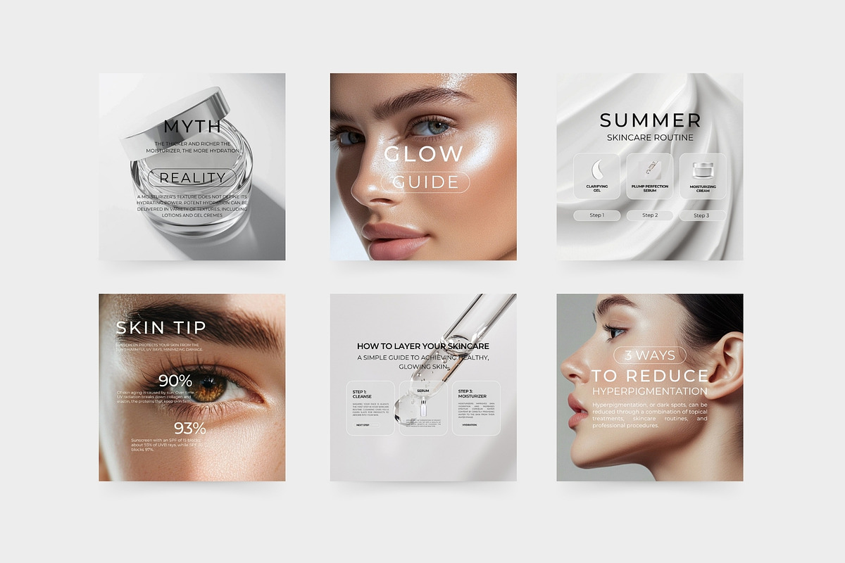 200 Skincare Instagram Templates II, a Social Media Template by Instprofi | Studio Estimo (Photo 1 of 9)