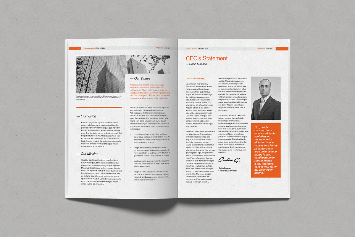 Kreatype Annual Report, a Brochure Template by Kreatype Studio (Photo 8 of 18)
