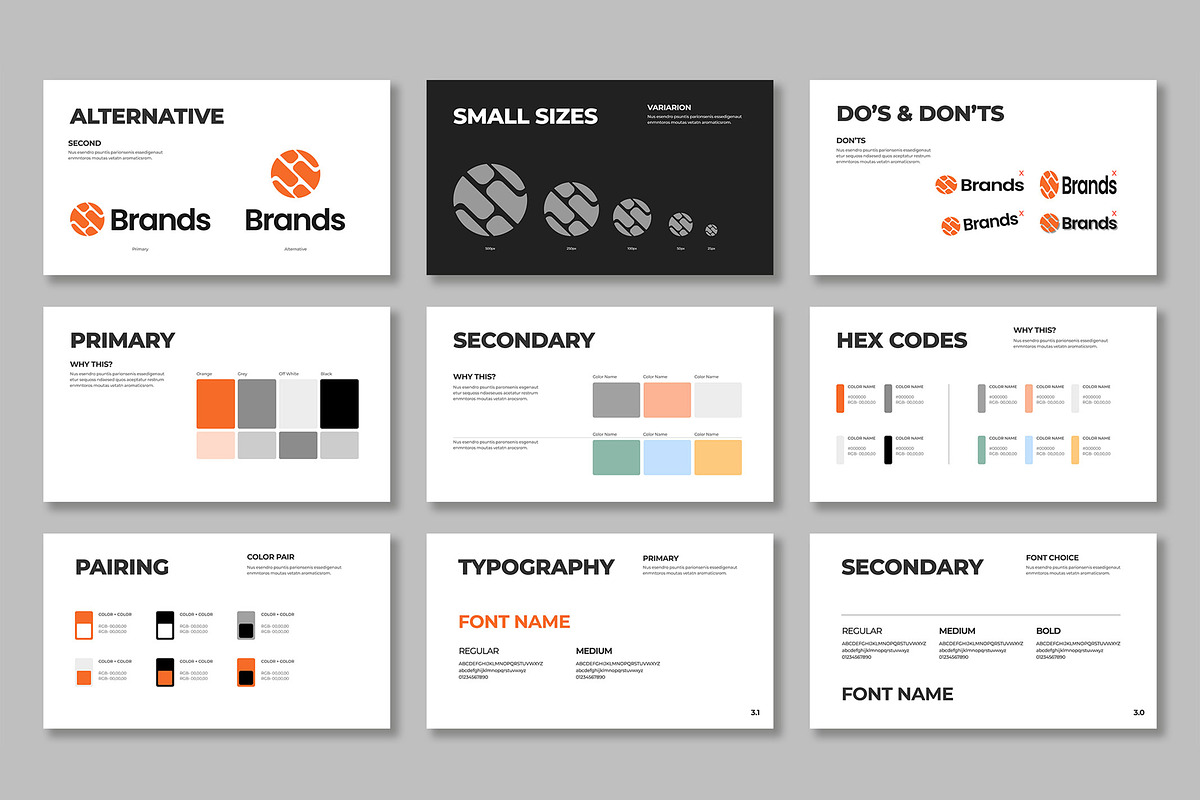 Brand Guidelines Presentation, a Presentation Template by Mighty-Slide (Photo 3 of 5)