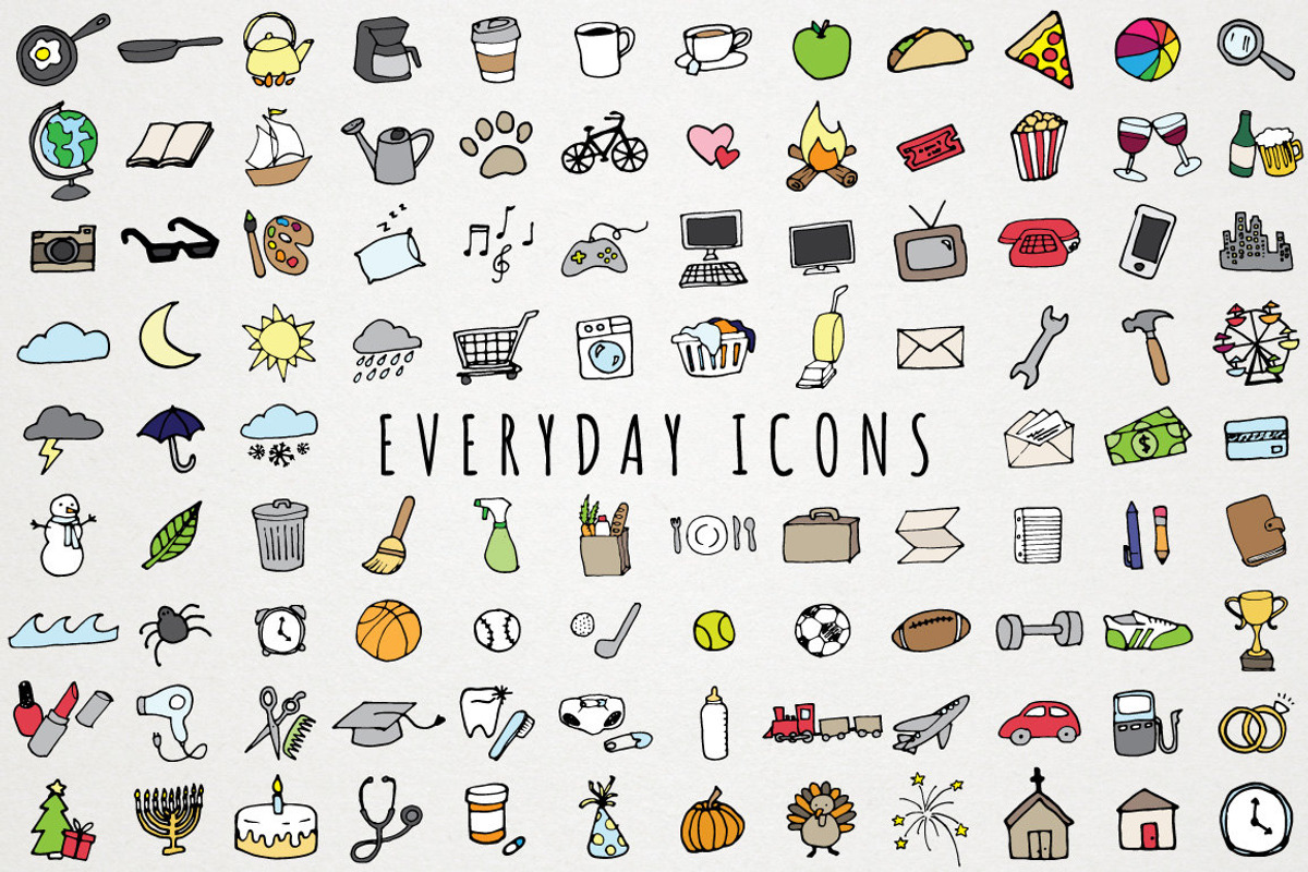 Everyday Items & To Do Clipart Set, an Icon by Lemonade Pixel (Photo 1 of 4)