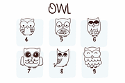 Owl | Symbols Fonts, a Symbol Font by Sirinart (Thumbnail 4 of 9)