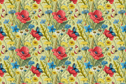 Seamless Pattern Set Meadow Motifs, a Pattern Graphic by Designs by Helen Trupak (Thumbnail 6 of 8)