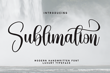 Sublimation | Script Font