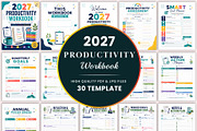 2027 Productivity Workbook., a Stationery Template by Shumaya (Thumbnail 1 of 4)