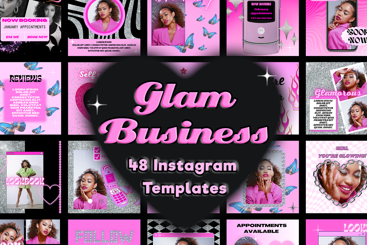 GLAM Business Social Media Templates, a Social Media Template by PLANETSEL (Photo 1 of 7)