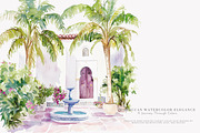 Moroccan decor watercolor clipart, a Decorative Illustration by Patishop Art (Thumbnail 5 of 12)