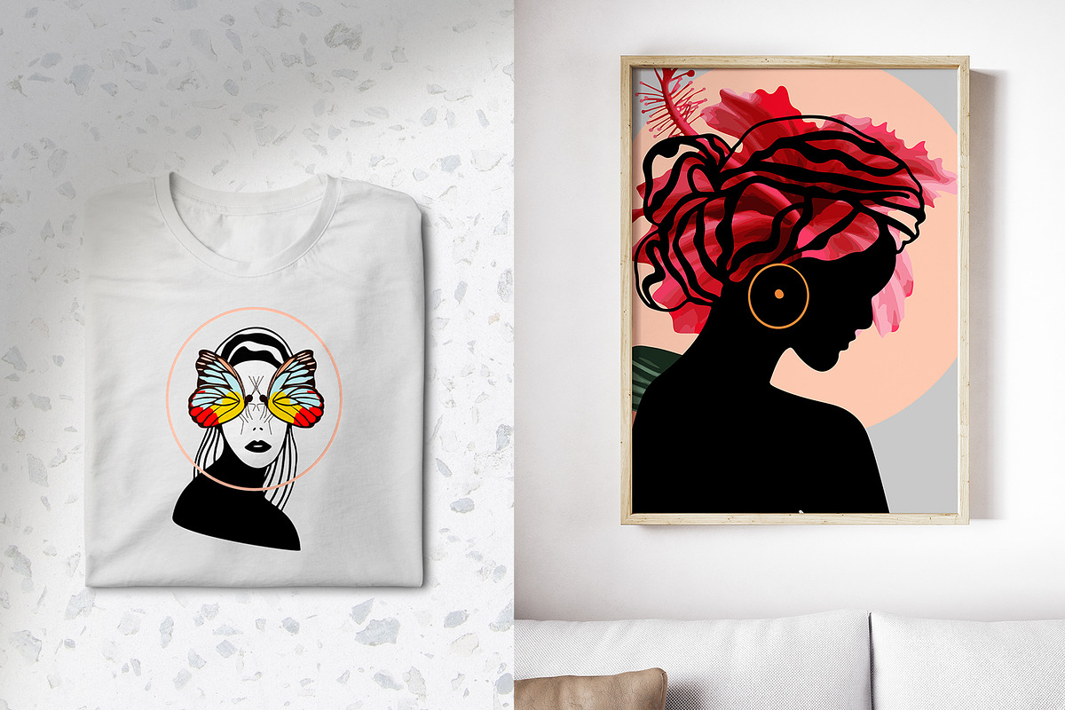 Abstract. Women. Tropical, an Object Graphic by Vera●Suleimanova (Photo 3 of 17)