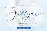 Sadlyne Wedding font + Cyrillic, a Script Font by IraDvilyuk (Thumbnail 1 of 22)