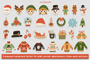 Cozy Christmas Clipart and Patterns, a Seasonal Illustration by Drafts n Doodles (Thumbnail 3 of 12)