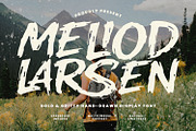 Meliod Larsen Bold Hand Drawn Font, a Handwritten Font by Maulana Creative (Thumbnail 1 of 7)