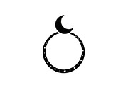 Crescent Moon Round Frame Bundle, an Illustration by Creativeshirt (Thumbnail 17 of 31)