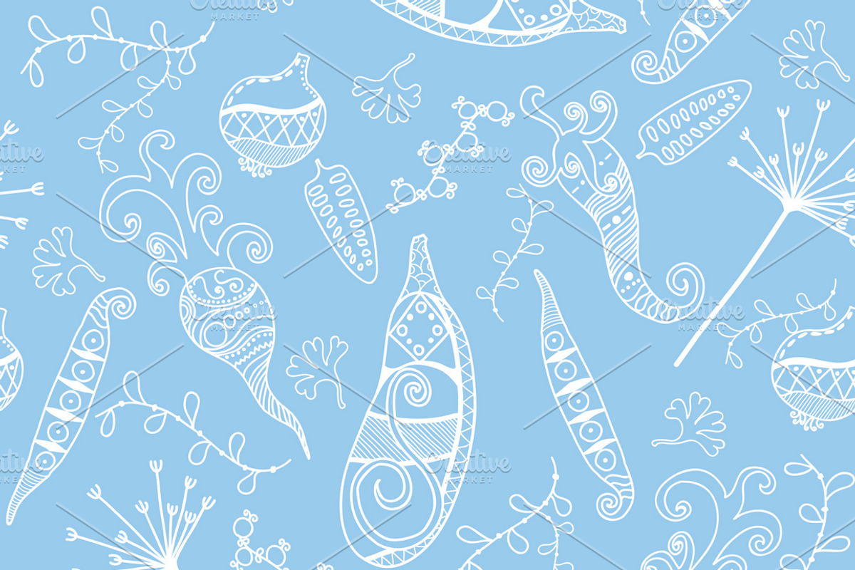 Vegetables Seamless Pattern preview 3