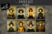 Honeybee Girl, Whimsy Collage Pages, a Person Illustration by Digital Art Mahdiseño (Thumbnail 3 of 9)
