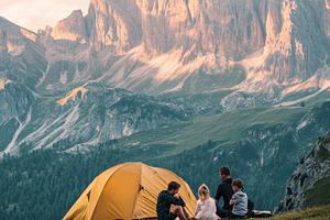 Camping in the dolomites, a Photo by Beautiful things