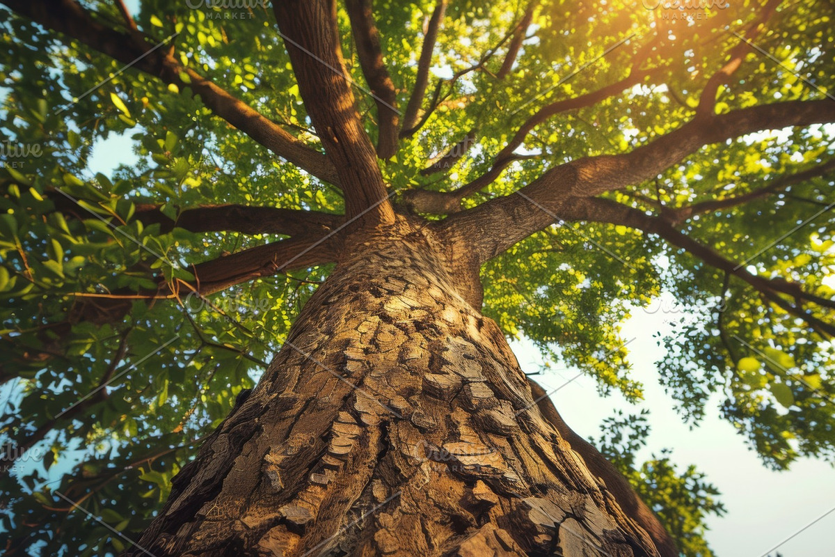 98 Trees view from below, a Nature Photo by Handmadefont (Photo 92 of 98)