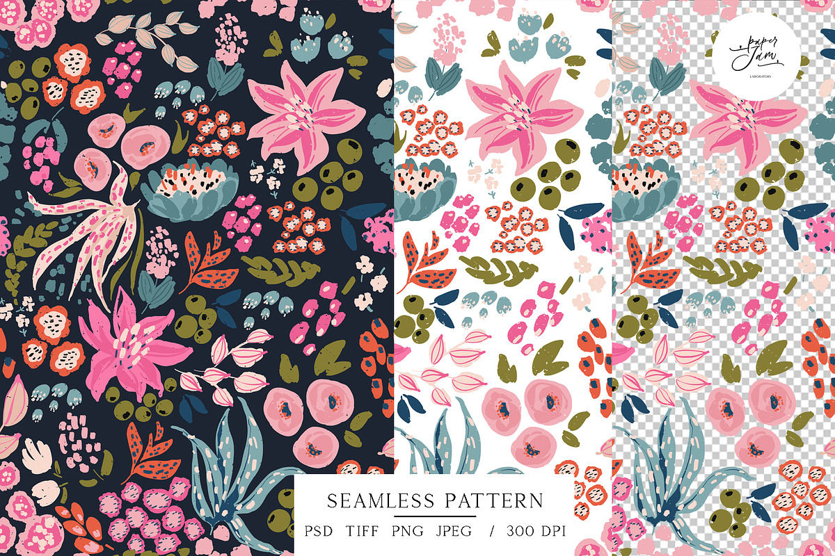 Vibrant Flowers Pattern