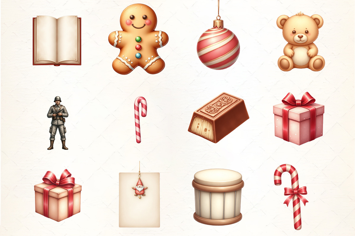 Christmas Stocking Fillers Clipart, an Illustration by CrexoraLab (Photo 3 of 5)