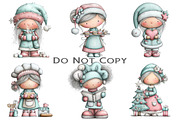 Cute Mrs Claus Clipart, an Illustration by Craft Nest (Thumbnail 9 of 9)