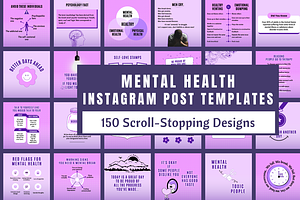 Mental Health Instagram Templates
