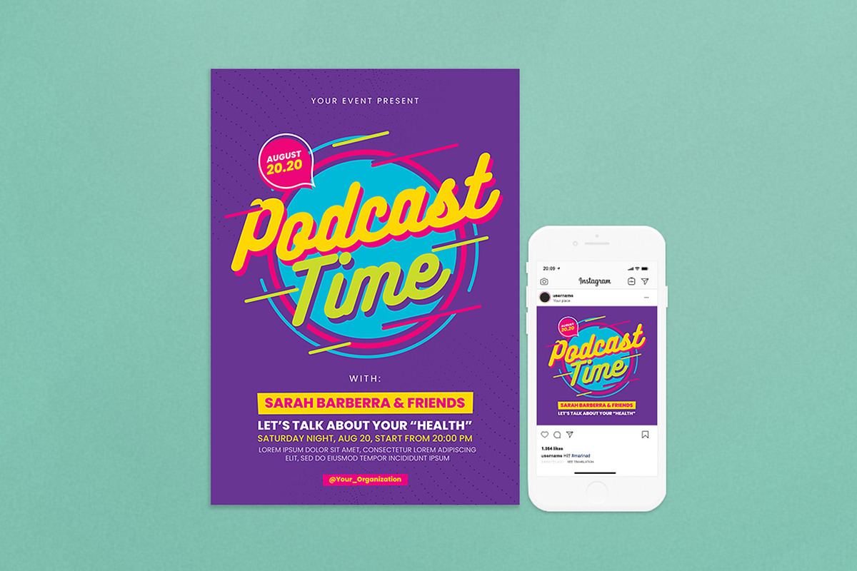 Podcast Flyer, a Flyer Template by Graphr (Photo 1 of 3)