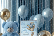 Boy baby shower invitation mockup PS, an Advertising Mockup by Blush Roses Print (Thumbnail 5 of 8)