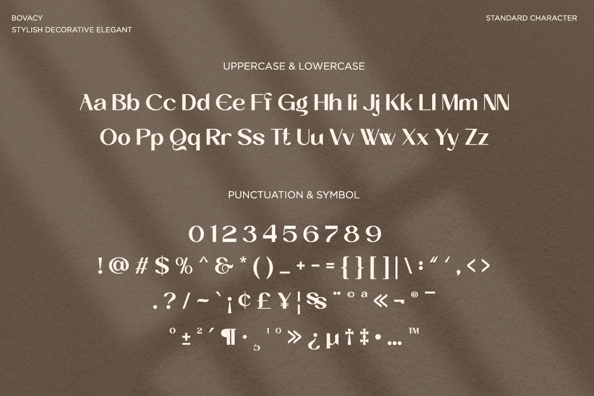 Bovacy - Modern Elegant Serif, a Serif Font by Say Studio (Photo 11 of 15)