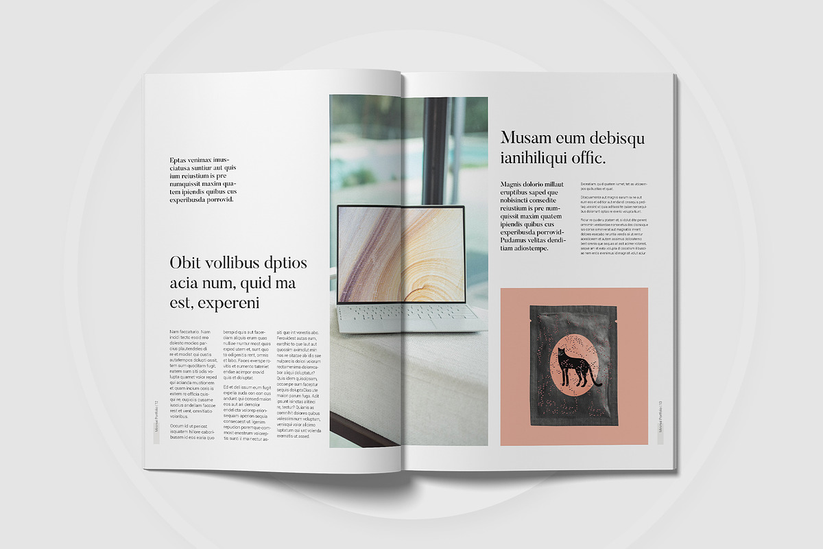 Minimal Modern Portfolio Template, a Presentation Template by astutedesign11 (Photo 7 of 13)