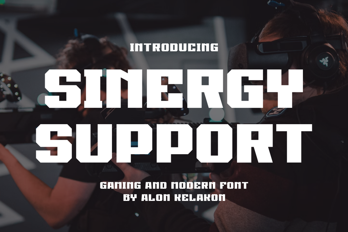Sinergy Support, a Sans Serif Font by alon kelakon (Photo 1 of 6)