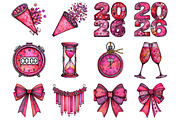 New Year Clipart, a Graphic by CitraGraphics (Thumbnail 3 of 4)